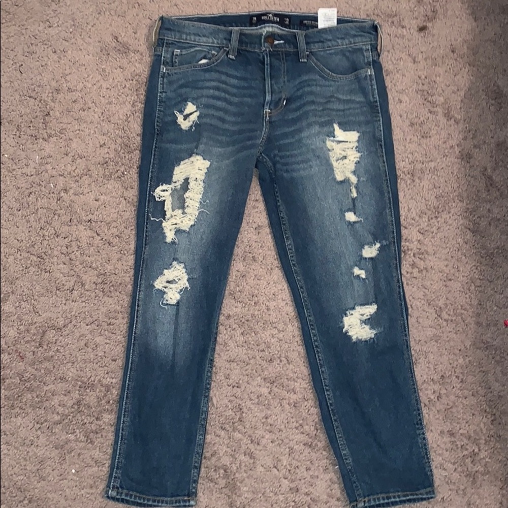 hollister boyfriend low rise jeans